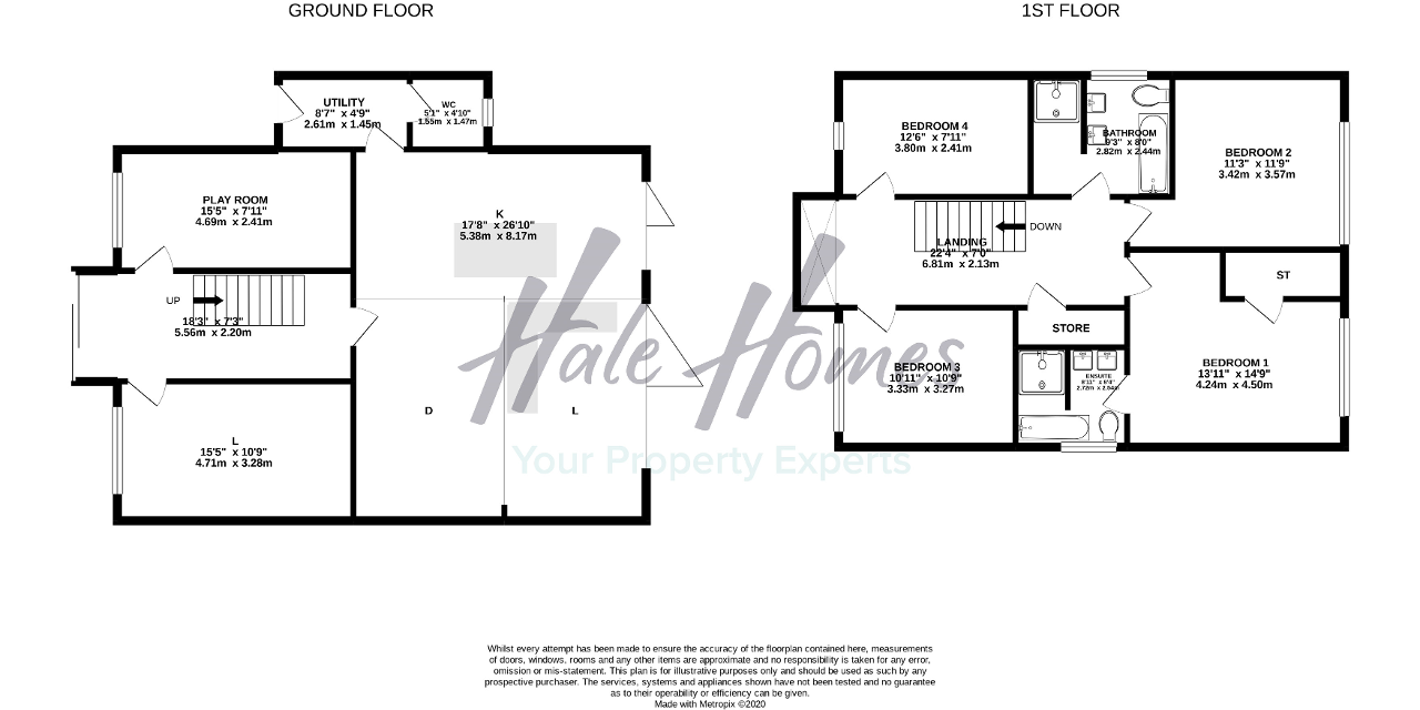 Floorplan of Briony Avenue, Hale Barns, Cheshire, WA15 8PZ